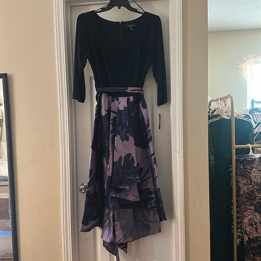 Plus Size High Low Dress Purple